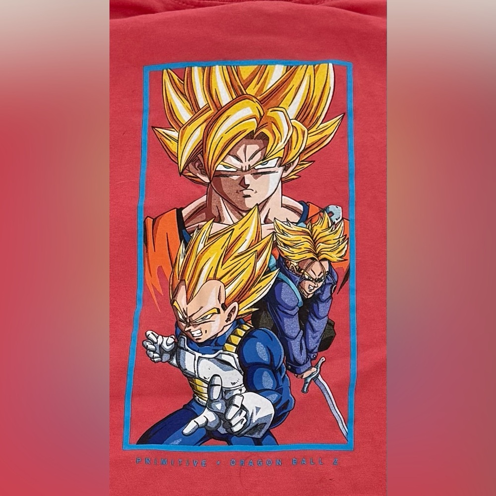 Primitive coral Dragon Ball Z Short Sleeve Tee